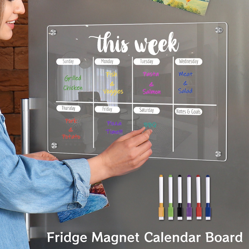 Magnetic Calendar Board - Магнит на холодильник, календарь, доска, еженедельник,