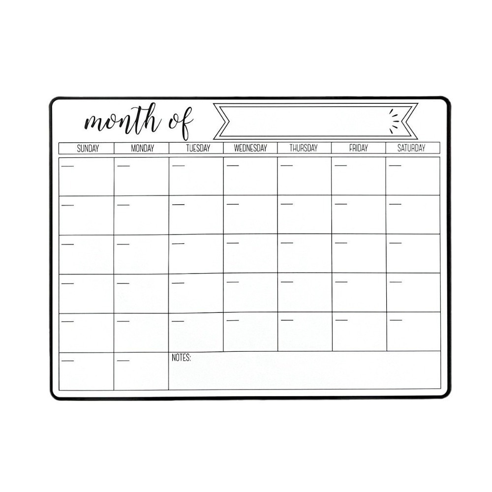 Magnetic Calendar Board - Портативный магнитный календарь сухого стирания, легко