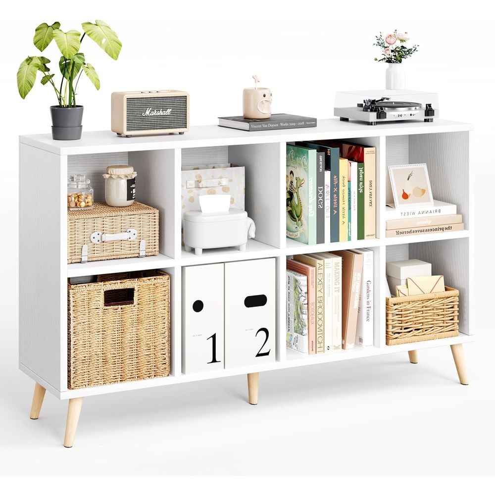 Home Office Bookshelves - Двухуровневая деревянная книжная полка на ножках,