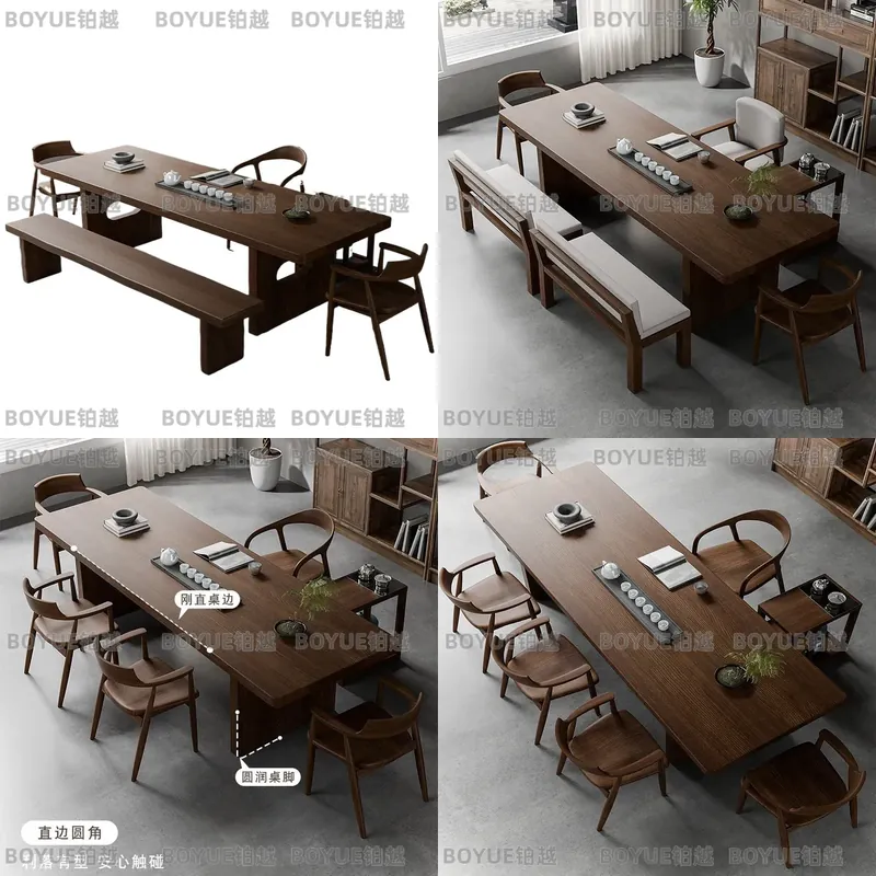 Home Office Furniture Sets - Комплект чайного столика из массива орехового