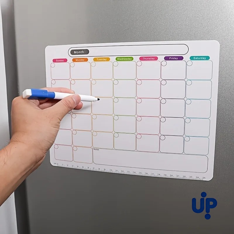 Magnetic Calendar Board - Магнит на холодильник, ежемесячный и еженедельный