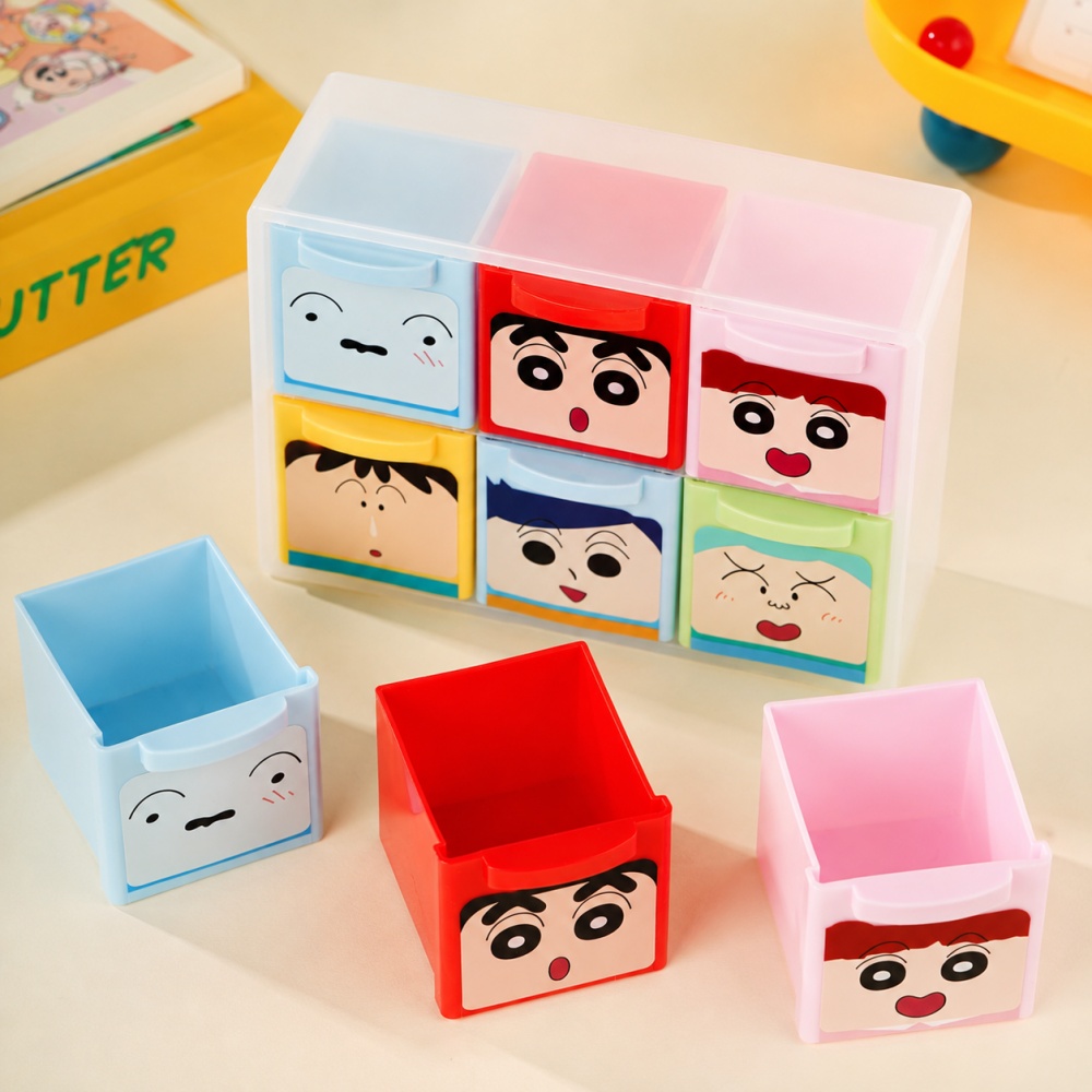 Home Office Desk With Drawers - Оригинальный органайзер для стола Crayon Shin-chan