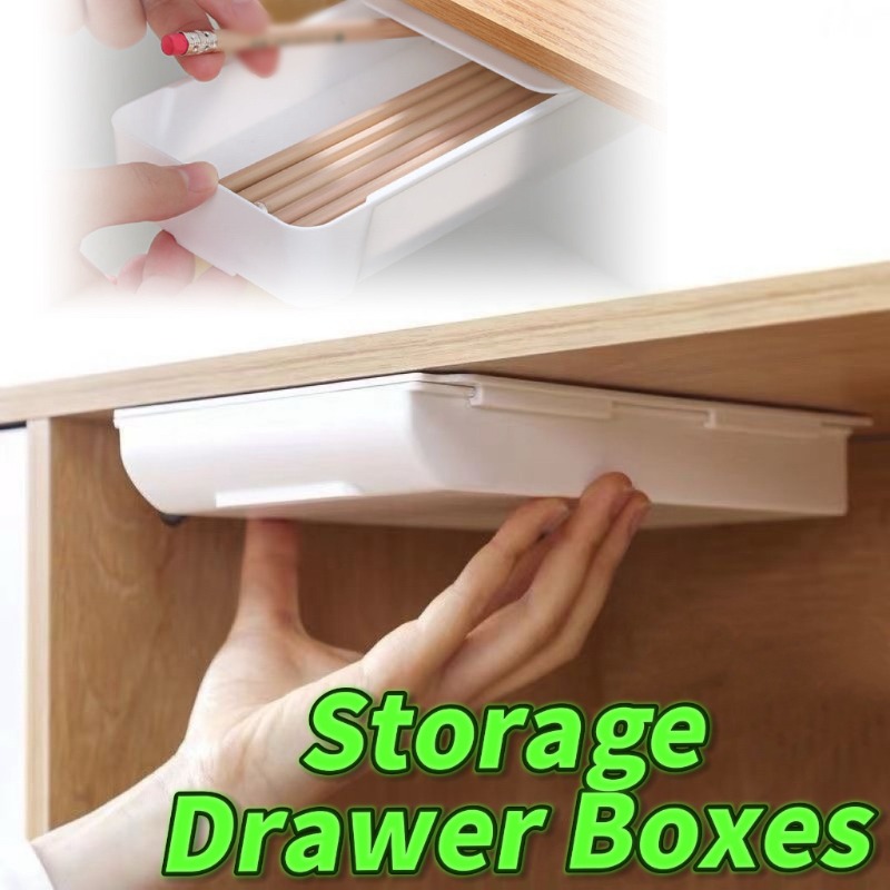Home Office Desk With Drawers - Самоклеящийся ящик для хранения, лоток для