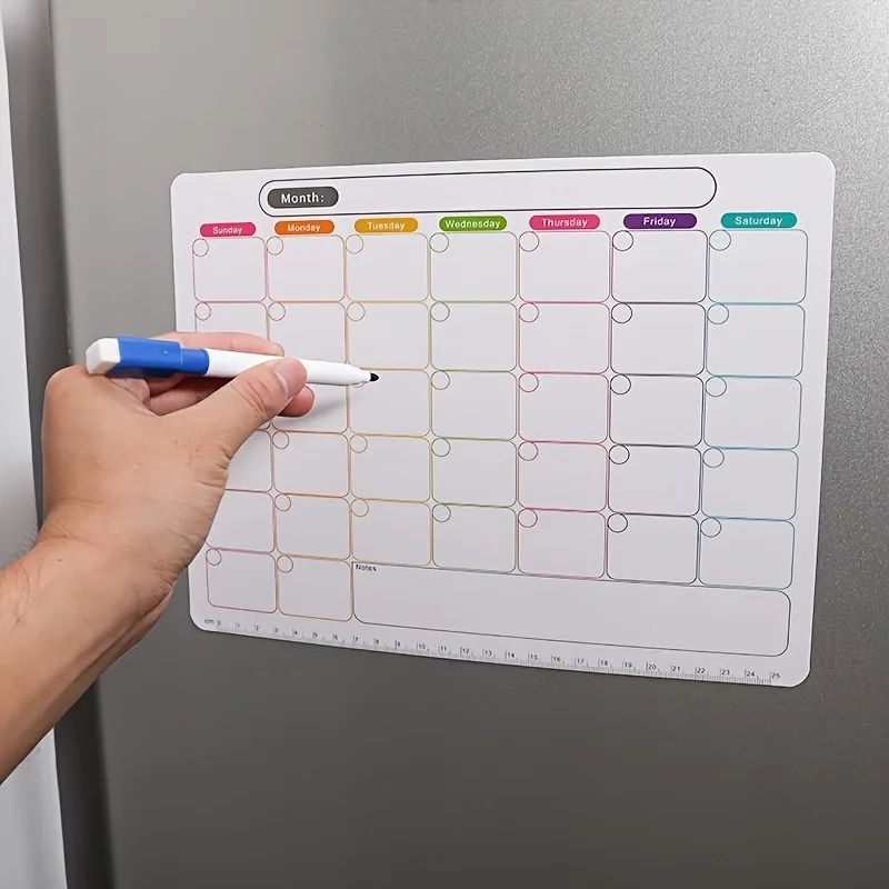 Magnetic Calendar Board - Магнит на холодильник, ежемесячный и еженедельный
