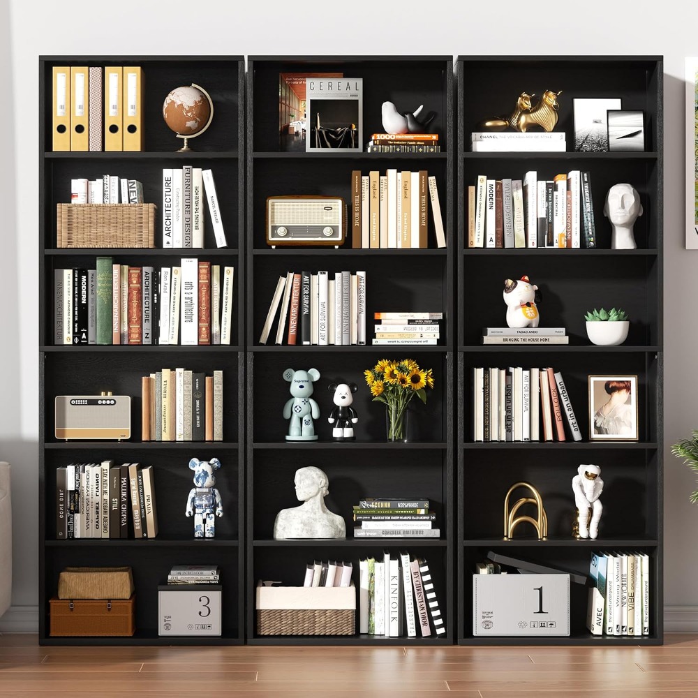 6-ярусный открытый книжный шка – обзор и цена Home Office In Living Room