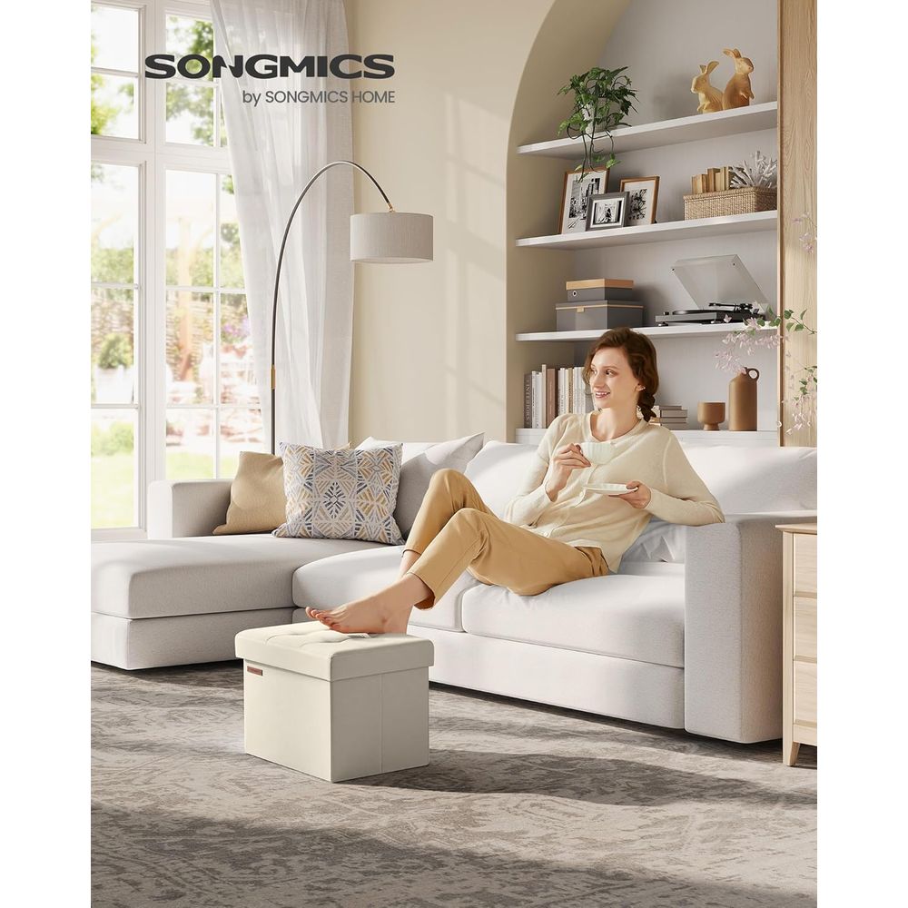 Компактный пуфик для хранения  – обзор и цена Home Office In Living Room