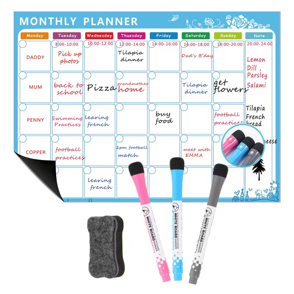 1 комплект магнитный холодильн – обзор и цена Magnetic Calendar Board