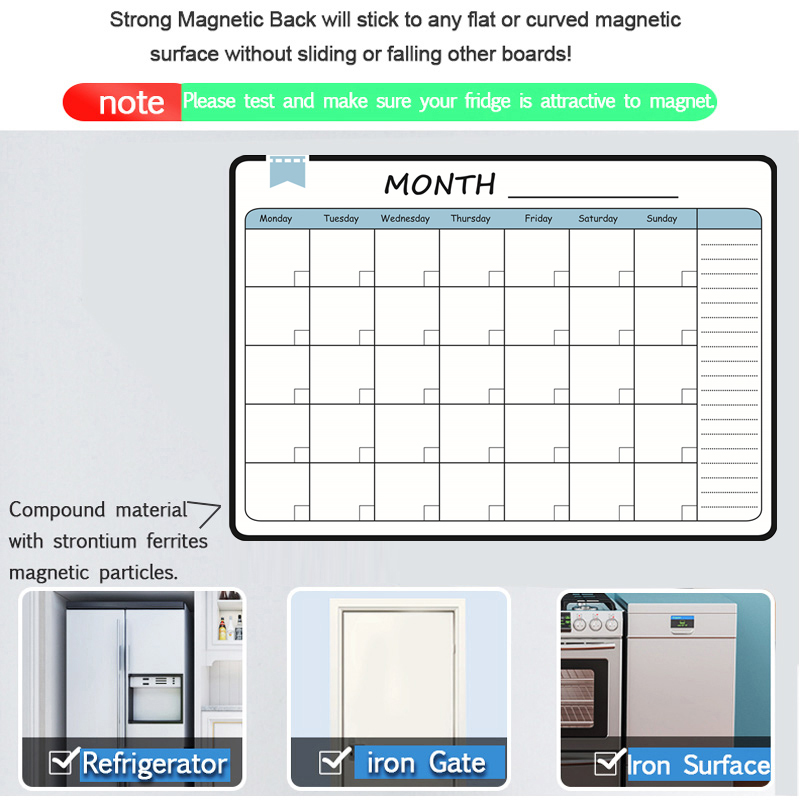 Магнитный ежемесячный еженедел – обзор и цена Magnetic Calendar Board